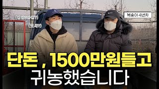 복숭아 농사, 천오백만원 들고 귀농했습니다.