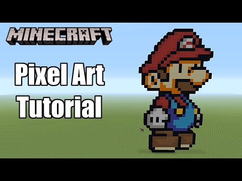 Minecraft Pixel Art Tutorial - Paper Mario