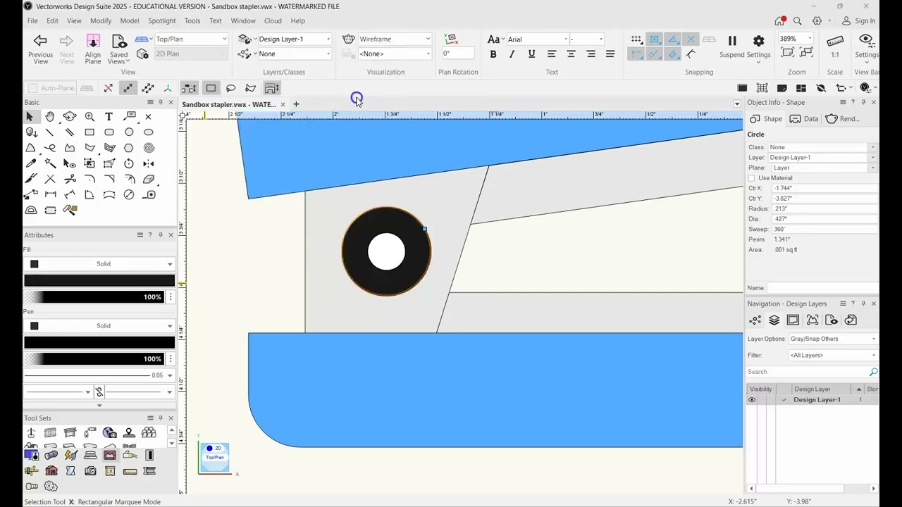 5 2D Exercises Vectorworks 2025