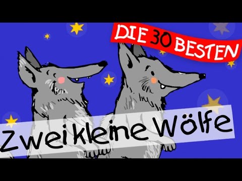 🏞️ Zwei kleine Wölfe - Kindergartenlieder zum Mitsingen || Kinderlieder