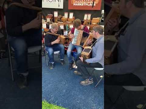 An 'out of the blue' session on our trade stand at the brilliant Chester Folk Festival