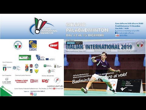 DECATHLON PERFLY Italian International 2019 - 15 dec Court 1 FINALS