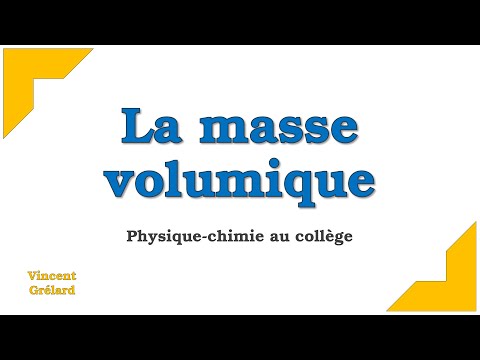 La masse volumique | Physique-chimie au collège