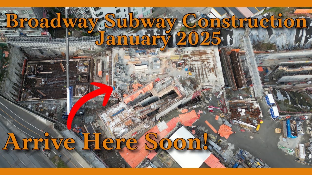 Broadway Subway Construction January 2025