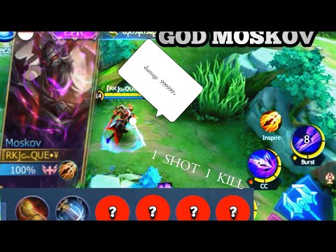 MLBB MOSKOV 1 SHOT 1 KILL 999999+ DAMAGE ITEMS 🙄🤫🤫🤫