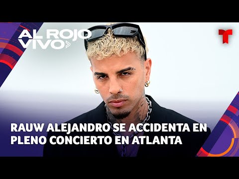Rauw Alejandro sufrió un accidente durante un concierto en la ciudad de Atlanta