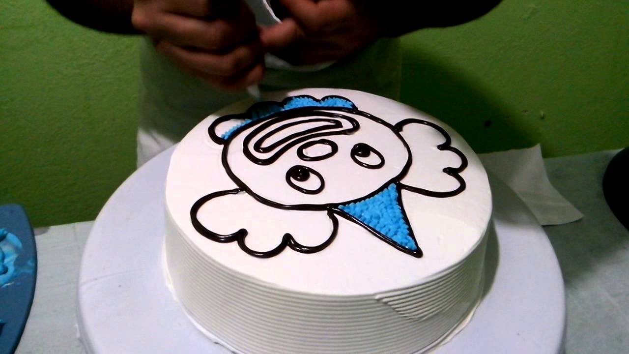 COMO HACER PASTELES - DIBUJO DE PAYASITO
