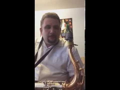 Nelson Garcia testing Mouthpiece Borb Oliver MB2 Tenor