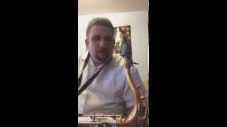 Nelson Garcia testing Mouthpiece Borb Oliver MB2 Tenor