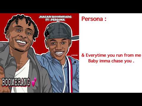 Jhacari : BOOMERANG  Ft Persona ( official lyric video ) Prod . DerajGlobal