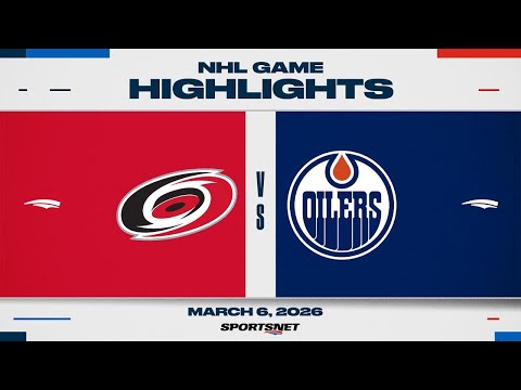 NHL Highlights | Hurricanes vs. Oilers - March 6, 2026