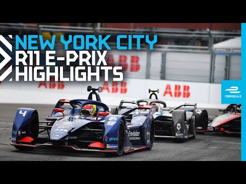 フォーミュラE ニューヨークE-PRIX 決勝レースのハイライト動画