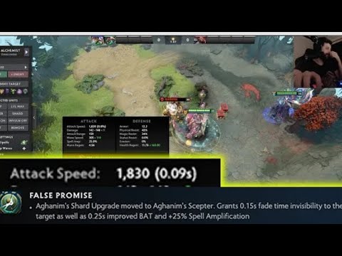 The Fastest Attack Speed in Dota 2 7.33 - Gorgc & Puppey on Alchemist & Oracle Aghanims Combo