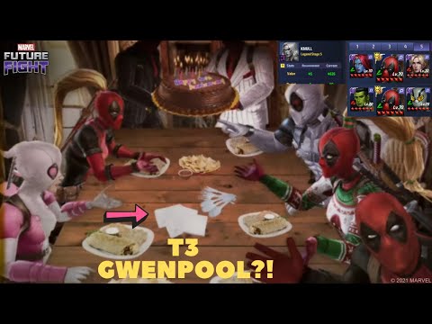 SECRET AGENT DEADPOOL! T3 GWENPOOL? - Holiday Lady Deadpool vs KNULL Stage 1 & 5 - Marvel FF