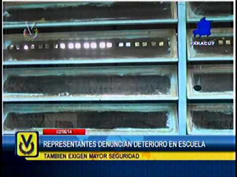 Padres y representantes denuncian deterioro de escuela del municipio Peña en Yaracuy