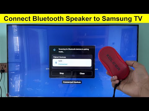 How to connect bluetooth speaker to samsung smart tv