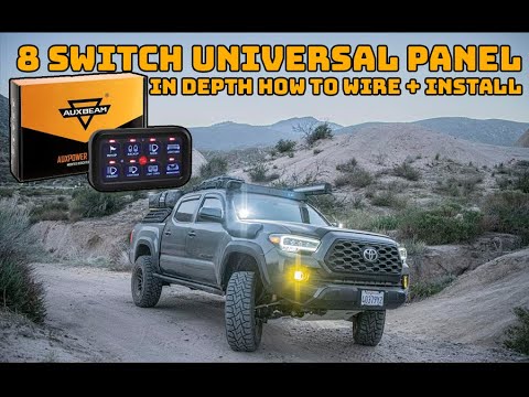 AUXBEAM 8 SWITCH PANEL HOW TO WIRE + INSTALL ON A 2020 TOYOTA TACOMA CLEAN UP YOUR WIRING WITH THIS!