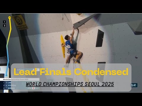 Lead Final 2025 World Championships Seoul I condensed with Timestamps, Medals & interviews