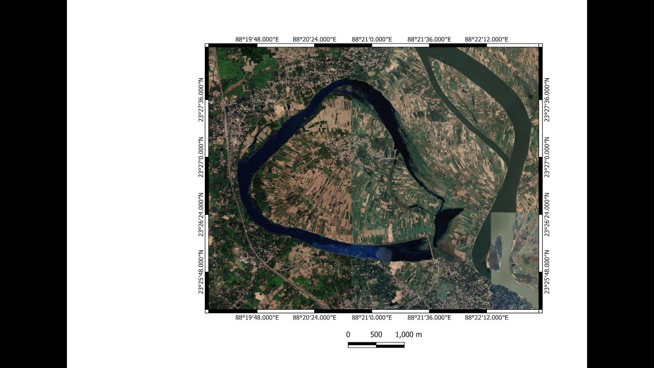 Layout map creation from google satellite map