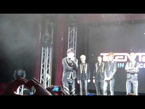 130210 Teen Top Concert Barcelona Ricky aegyo