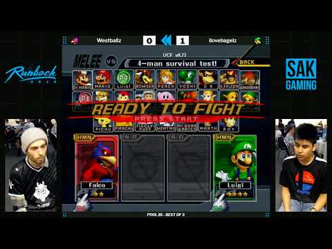 Runback 2018 Pools - Westballz (Falco) vs ilovebagelz (Luigi)