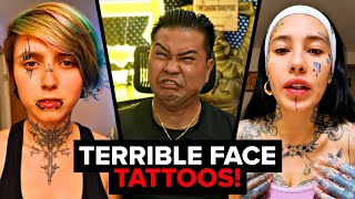 Women Destroying their  Face with Tattoos!