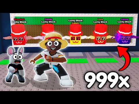 ABRI 100 LUCKY BLOCKS DE ADM no ROUBE O BRAINROT! BASE LOTADA DE LUCKY BLOCK (TENHO MUITA SORTE?)