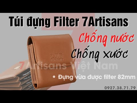 Túi Đựng Kính Lọc Filter 37-82mm 7Artisans - Da PU Cao Cấp, 5 Ngăn Chống Sốc