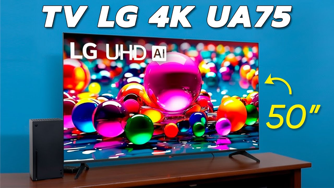 Miniatura da avaliação em vídeo de Smart TV LG 50UA75 50 Polegadas 4K UHD HDR10 Pro WebOS