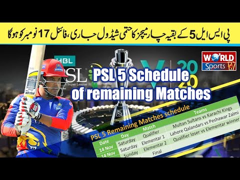 PSL 5 Remaining Matches schedule released by PCB | Pakistan Cricket | PSL 2020