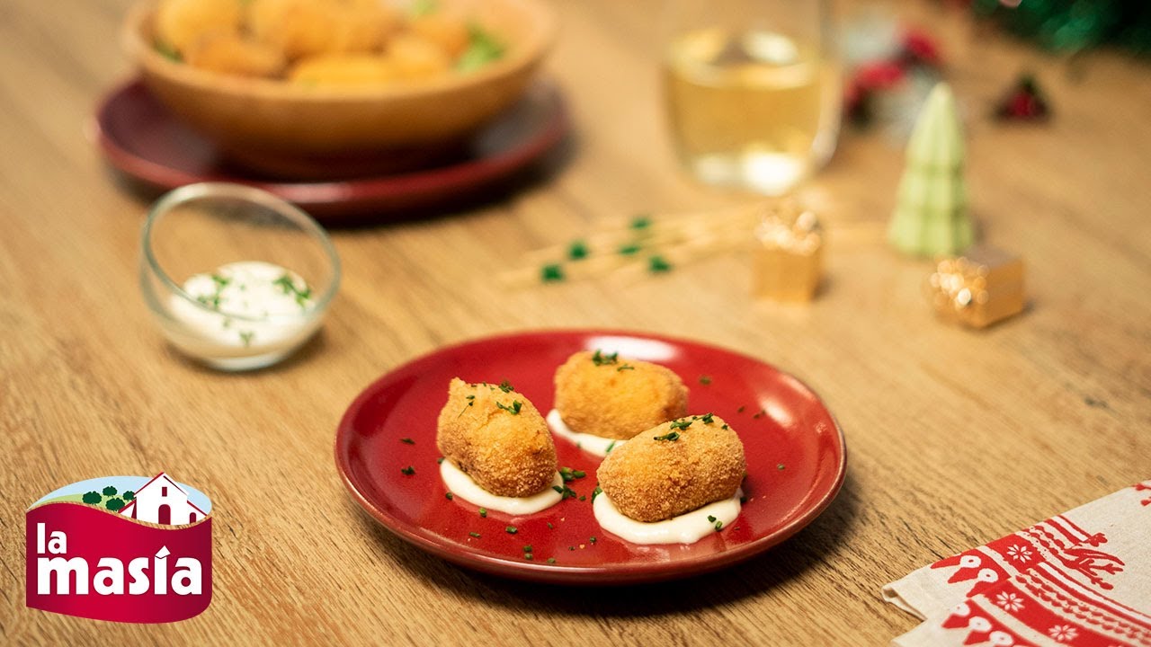 Croquetas de merluza y gambas