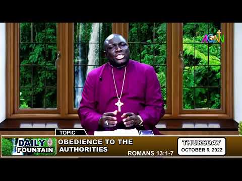 DAILY FOUNTAIN FOR OCTOBER 6, 2022-THE RT. REVD DR. OLUKAYODE ADEGBOGU