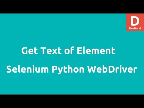 Get text of element in Selenium Python WebDriver