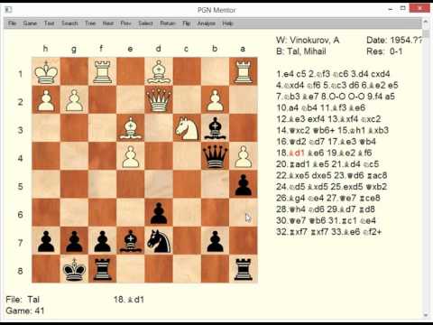 The King of Chess Combination Mihail Tal - Vinokurov vs Tal