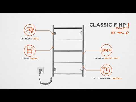 Электрический полотенцесушитель Mario Классик F НР-I TR K 2.3.0700.10.Р (4820111356959, 650x430, хром/сатин/белый глянец/черный матовый/золото/бронза, универсальный, с таймером)