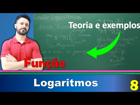 LOGARITMO - Curso completo | # Aula 8 - Exercício  Terremoto e Escala Richter. Ordem de grandeza