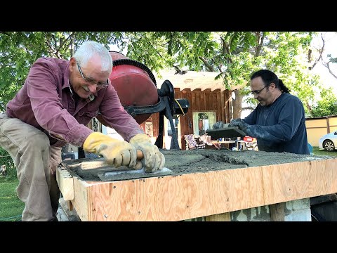 Cob Pizza Oven Build Part 1: Foundation, Tower, Platform
