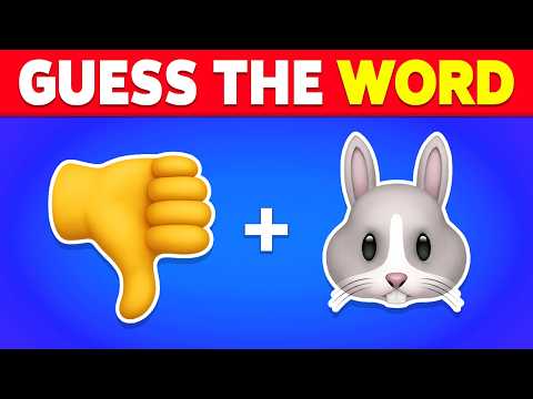 Guess the WORD by Emoji? 🤔❓✅ Fun Emoji Quiz Challenge 2026