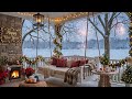 New Year S Eve Ambience At Cozy Winter Cabin Relaxing Piano Music With Fireplace Sounds Fireworks