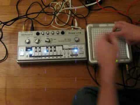 Tenori-On and Roland TB-303