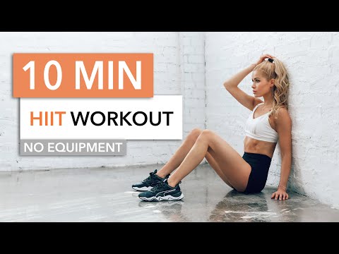 10 MIN HIGH INTENSITY WORKOUT - burn lots of calories, HIIT / No Equipment I Pamela Reif thumnail