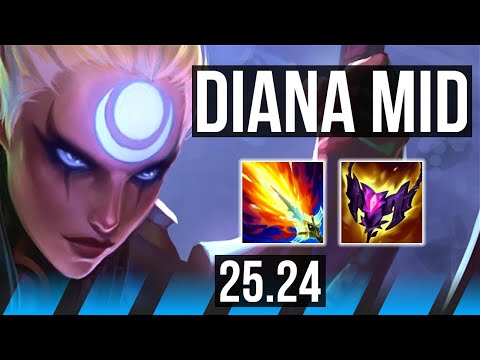 DIANA vs YONE (MID) | KR Grandmaster | 25.24