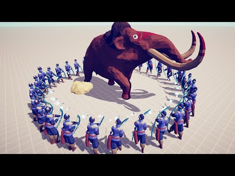 30x Ice Archer Circle vs GIANT UNITS - Totally Accurate Battle Simulator TABS