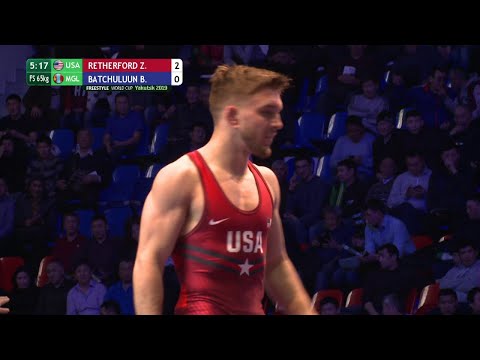 Round 3 FS - 65 kg: Z. RETHERFORD (USA) v. B. BATCHULUUN (MGL)