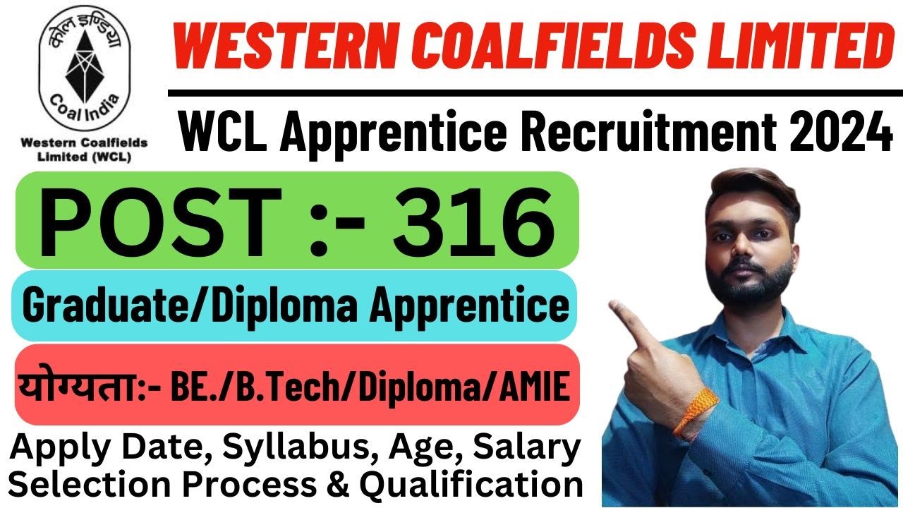 WCL Apprentice Recruitment 2024 | Western Coalfields Limited Apprentice 2024 | WCL Apprentice 2024 |