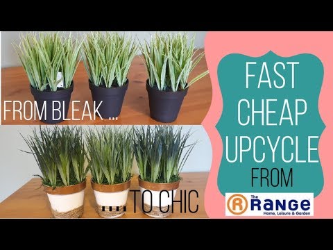 EASY DIY faux plant upcycle