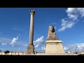 A tour of the Pompey's Pillar in ancient Alexandria | Roman victory column | Trip to Egypt 2021