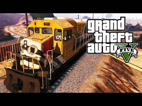 GTA 5 PC TRAIN DRIVING SIMULATOR MOD FUNNY MOMENTS! (Drive TRAINS in GTA 5!)