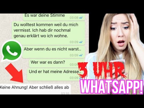 versuche niemals 3 UHR nachts WHATSAPP zu schreiben und lesen...