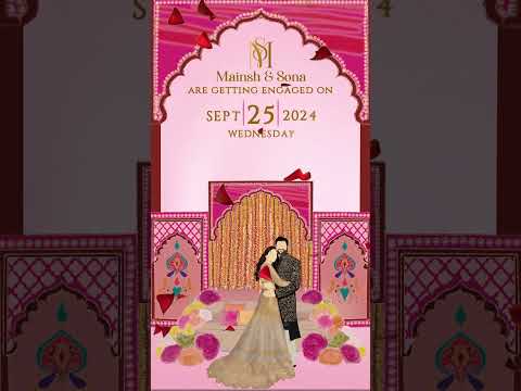 Save The Date for Wedding Ceremony Invitation Video #newsong #song #music #trendingsong